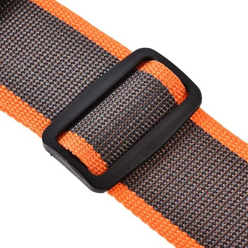 uxcell Luggage Strap Suitcase Belt with Buckle Label, 2x78 2Mx5cm Adjustable PP Travel Bag Packing Accessory, Orange Gray in Saudi Arabia