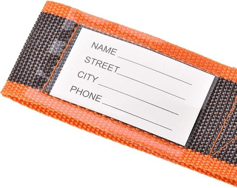 uxcell Luggage Strap Suitcase Belt with Buckle Label, 2x78 2Mx5cm Adjustable PP Travel Bag Packing Accessory, Orange Gray in Saudi Arabia