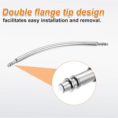 HARFINGTON 10pcs Watch Band Pins 30mm Curved Spring Bar Pin 1.5mm Dia Stainless Steel Double Flanged End Link Repair Kit for Watch Band Bracelet in Saudi Arabia