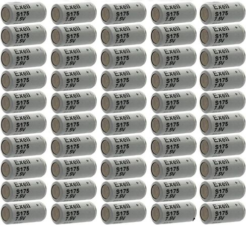 50pc Exell S175 Silver Oxide 7.5V Battery TR175S, MN175, A175 in Saudi Arabia