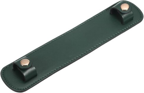 PATIKIL 9" x 2" Leather Shoulder Strap Pad, PU Leather Backpack Strap Pads Handbag Strap Protector Detachable Cushion Covers for Tote Bags Handbag Purse Crossbody, Black in Saudi Arabia