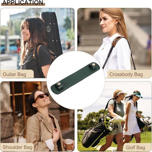 PATIKIL 9" x 2" Leather Shoulder Strap Pad, PU Leather Backpack Strap Pads Handbag Strap Protector Detachable Cushion Covers for Tote Bags Handbag Purse Crossbody, Black in Saudi Arabia