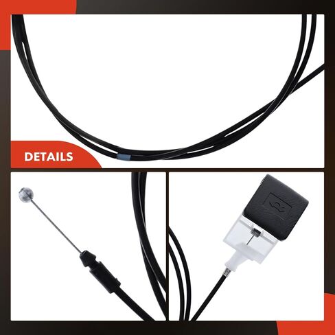 A-Premium Front Hood Latch Release Cable with Handle Compatible with Scion tC 2005-2010, 78.1 Inch, Replace# 5360102020B1, 5363021010 in Saudi Arabia