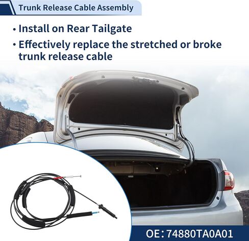كابل تحرير Trunk Lid لـ Honda Accord 2008-2012 FUELL FILLER DOOR DOOR CABLE NO.74880TA0A01 in Saudi Arabia