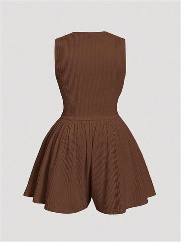 SOLY HUX Women's Plus Size Ruched Deep V Neck Romper Summer Sleeveless Wide leg Short Jumpsuits in Saudi Arabia