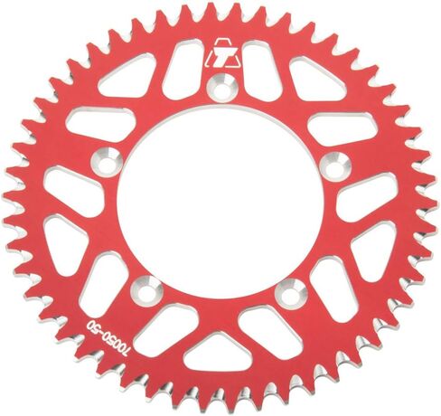 TUSK Rear Aluminum Sprocket 50 Tooth Red for KTM 65 SX 2000-2024 in Saudi Arabia