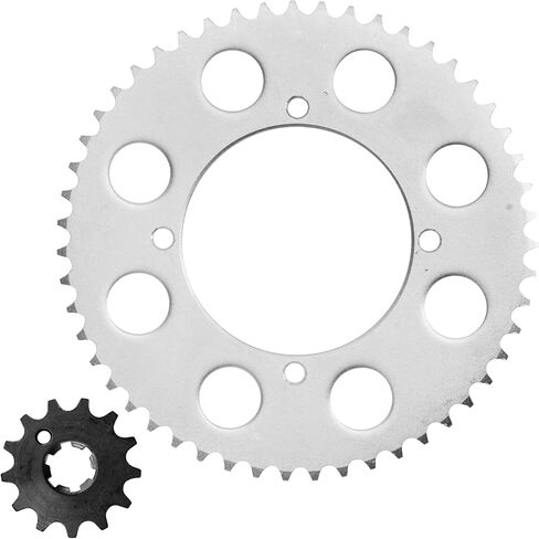 Caltric Front and Rear Sprockets Kit Compatible with Kawasaki KX100 KX 100 1998-2016 in Saudi Arabia