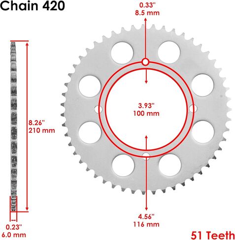 Caltric Front and Rear Sprockets Kit Compatible with Kawasaki KX100 KX 100 1998-2016 in Saudi Arabia