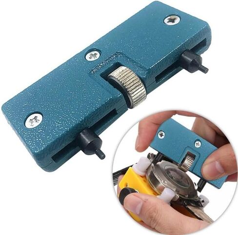 1 Pcs Adjustable Watch Opener Back Case Tool Press Closer Remover Wrench Screw Wrench Repair Kits Tools Watch Battery Remover (blue) in Saudi Arabia
