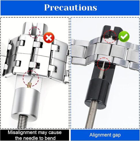 طقم إصلاح أدوات Watch Band Fand 5pcs ، مجموعة مراقبة مراقبة الفولاذ المقاوم للصدأ ، أداة تغيير حجم حزام سوار قابل للتعديل مع دبابيس إضافية in Kuwait
