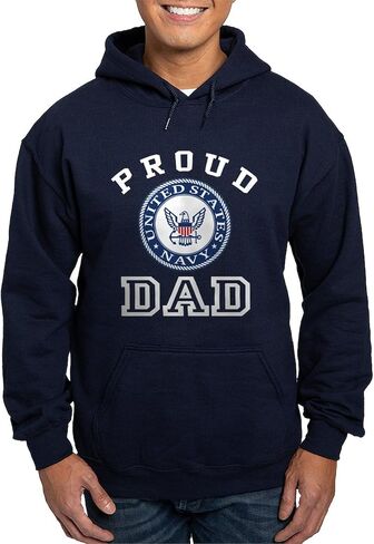 CafePress Proud US Navy Dad Hoodie (Dark) Men's Dark Rgular Fit Hoodie in Saudi Arabia
