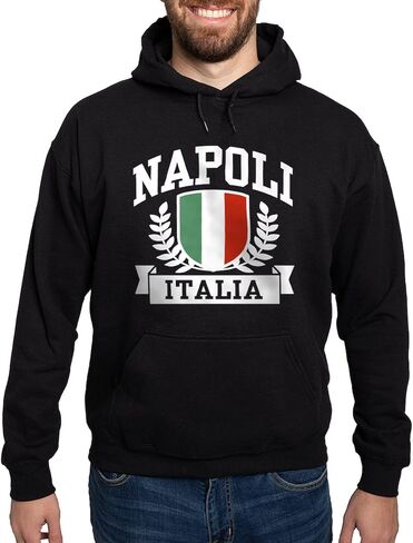 CafePress Napoli Italia Hoodie (dark) Men's Dark Rgular Fit Hoodie in Saudi Arabia