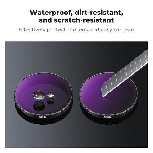 K&F Concept Push-in Black Diffusion 1/4 Filter for DJI Osmo Action 5 Pro, Creative Mist Cinematic Effect Filters for DJI Osmo Action 4 Action 3, Multi-Coated/Optical Glass/Aluminum Alloy Frame in Kuwait