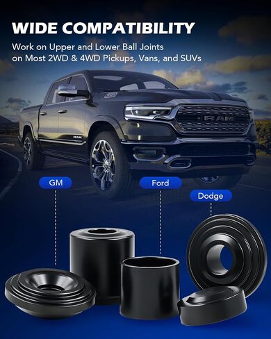 مجموعة أدوات وصلة الكرة Orion Motor Tech، مجموعة أدوات إزالة مفاصل الكرة الرئيسية 26 قطعة مع أداة الضغط على وصلة الكرة وفاصل وصلة الكرة، مجموعة أدوات نهاية قضيب التعادل مع أنابيب استقبال لشاحنة التقاط سيارات الدفع الرباعي in Kuwait