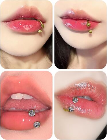 Cisyozi 16G حلقات الحاجز مترابطة داخليا 316L الجراحية الصلب الحاجز مجوهرات الشفاه خواتم هوب Labret مجوهرات ثعبان لدغة ثقب المجوهرات حدوة الحصان أقراط Daith ثقب المجوهرات للنساء الرجال in Saudi Arabia