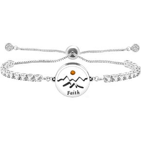 سلسلة التنس المكعبة من الزركونيوم قابلة للتعديل من سلسلة بولو المنزلقة سوار بذور الخردل مجوهرات الإيمان اللذيذة للنساء in Kuwait