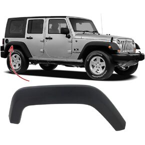 FITRITE AUTO PARTS New Rear Right Passenger Side Fender Flare For 2007-2018 Jeep Wrangler, Textured Black, Made Of Pp Plastic CH1769107 5KF16RXFAF in Saudi Arabia