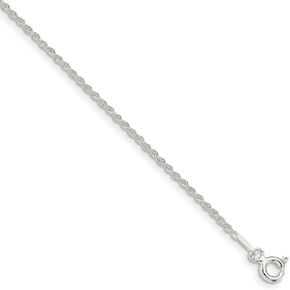 925 Sterling Silver 1.3mm Solid Rope Chain Necklace in Saudi Arabia