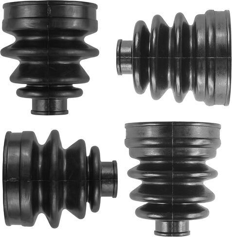 Caltric 2 Front Axle Inner and Outer CV Boot Kit Compatible with Yamaha Kodiak 400 YFM400FW 4WD 1999 in Saudi Arabia