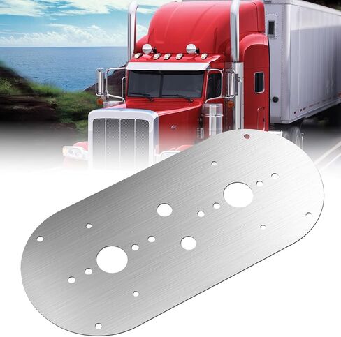لوحة تركيب ضوء البطيخ دعامة إضاءة البطيخ الفضي تناسب Peterbilt 359/379/389 وتناسب Kenworth 660 680 880 W900L in Kuwait
