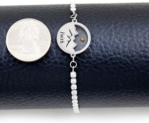 سلسلة التنس المكعبة من الزركونيوم قابلة للتعديل من سلسلة بولو المنزلقة سوار بذور الخردل مجوهرات الإيمان اللذيذة للنساء in Kuwait