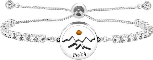 سلسلة التنس المكعبة من الزركونيوم قابلة للتعديل من سلسلة بولو المنزلقة سوار بذور الخردل مجوهرات الإيمان اللذيذة للنساء in Kuwait