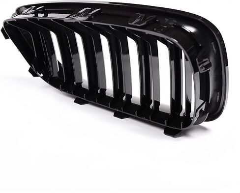 Piano Black Front Grille Kidney Double Slata (2-piece set), for BMW 5 series F10 F11 F18 2010-2017 Series Models. in Kuwait