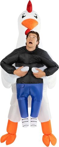 Morph Chicken Costume Adult, Inflatable Chicken Costume Adult, Animal Costumes for Men, Halloween Costumes for Adults in Saudi Arabia