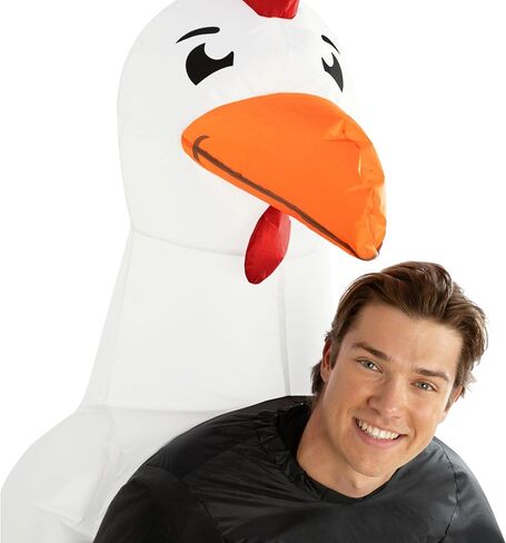 Morph Chicken Costume Adult, Inflatable Chicken Costume Adult, Animal Costumes for Men, Halloween Costumes for Adults in Saudi Arabia