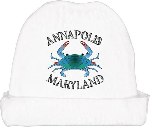 inktastic Annapolis Maryland Blue Crab Baby Beanie Hat in Saudi Arabia