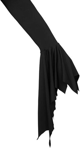Women's Addams Family Dress Wednesday Costume Gothic Party Long Sleeve Dress in Saudi Arabia