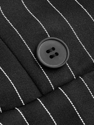 فستان CIDER Blazer للنساء للعمل والمكتب، فستان قصير بياقة وأزرار وفتحة مع حزام in Saudi Arabia