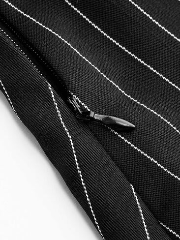 فستان CIDER Blazer للنساء للعمل والمكتب، فستان قصير بياقة وأزرار وفتحة مع حزام in Saudi Arabia