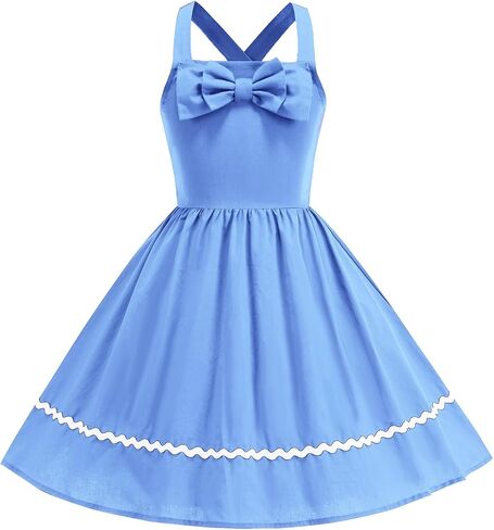 1950s فساتين خمر للفتيات 50s Bowknot حزام 40's 50's نمط اللباس للأطفال 1960s أودري هيبورن روكابيلي سوينغ اللباس in Kuwait