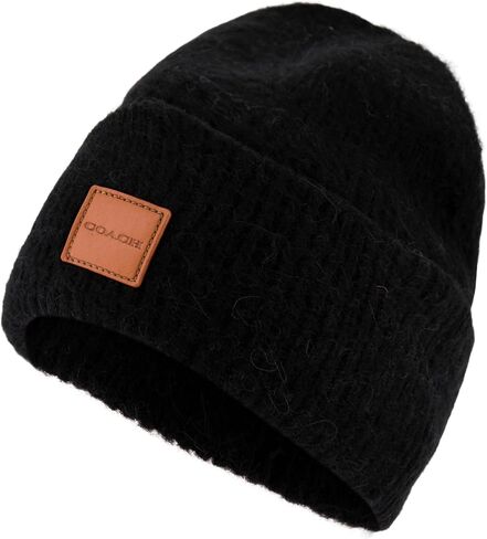 Coach Women's Leather Patch Beanie in Saudi Arabia