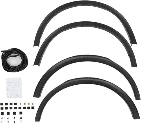 Wheel Arch Molding Fender Flare Kit Black ABS Compatible with Subaru Outback 2015-2019 E201SAL000, 037815, 037815LR, 037815RR in Saudi Arabia