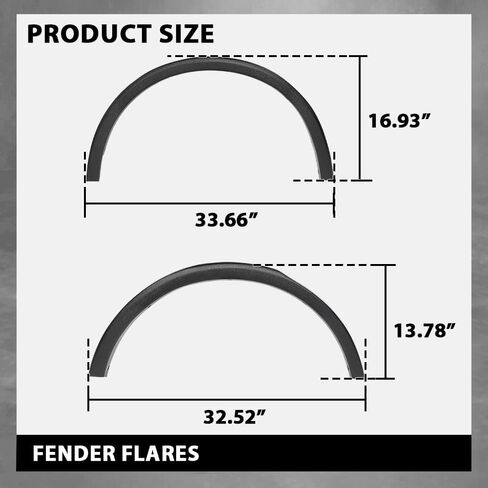 Wheel Arch Molding Fender Flare Kit Black ABS Compatible with Subaru Outback 2015-2019 E201SAL000, 037815, 037815LR, 037815RR in Saudi Arabia