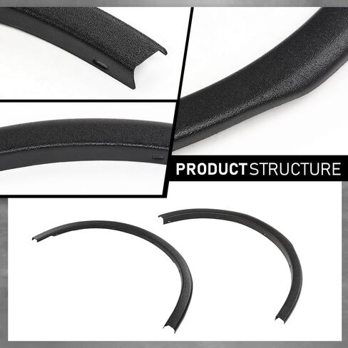 Wheel Arch Molding Fender Flare Kit Black ABS Compatible with Subaru Outback 2015-2019 E201SAL000, 037815, 037815LR, 037815RR in Saudi Arabia