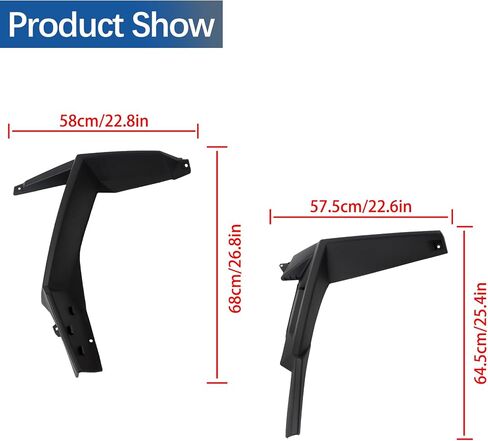 WFLNHB Rear Left and Right Flares Replacement for Polaris RZR 900 XP 1000 2014-2020 Replacement for 2879434 in Saudi Arabia