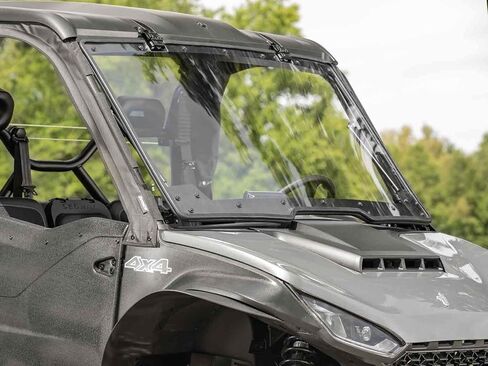 زجاج أمامي قابل للطي 3 في 1 مقاوم للخدش من SuperATV لعام 2022+ Segway Fugleman، مفتوح أو مهووس أو مغلق بالكامل، 1/4 بوصة من البولي كربونات أقوى 250 مرة من الزجاج، صنع في الولايات المتحدة الأمريكية in Saudi Arabia