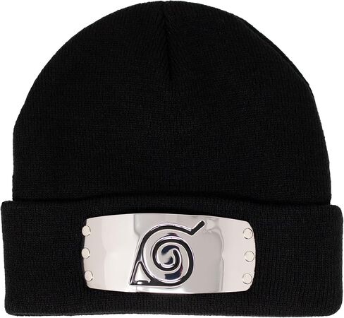 Ripple Junction Naruto Shippuden Metal Plate Adult Beanie Winter Hat Officially Licensed in Saudi Arabia