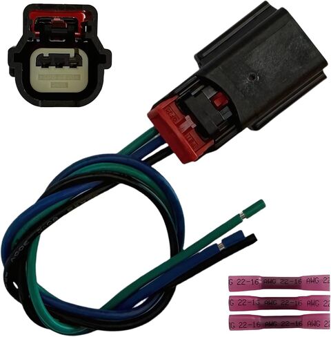 3PINS Parking Distance Aid Sensor Connector Plug Wiring Harness Pigtail for Ford Edge (18-24) Expedition Explorer Fusion Ecosport Fiesta Focus Transit F-150 F-250 F-350 for Lincoln Nautilus in Saudi Arabia