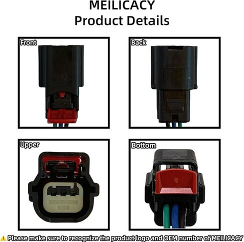 3PINS Parking Distance Aid Sensor Connector Plug Wiring Harness Pigtail for Ford Edge (18-24) Expedition Explorer Fusion Ecosport Fiesta Focus Transit F-150 F-250 F-350 for Lincoln Nautilus in Saudi Arabia