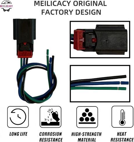 3PINS Parking Distance Aid Sensor Connector Plug Wiring Harness Pigtail for Ford Edge (18-24) Expedition Explorer Fusion Ecosport Fiesta Focus Transit F-150 F-250 F-350 for Lincoln Nautilus in Saudi Arabia
