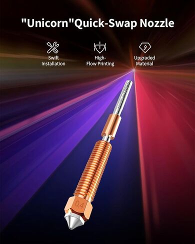 Creality Official K1C Nozzle, 0.4mm 1 PCS Quick-Swap 3D Printer Nozzle Copper Alloy and Hardened Steel Nozzle with Titanium Alloy Heat Break for Ender 3 V3, Ender 3 V3 Plus in Saudi Arabia