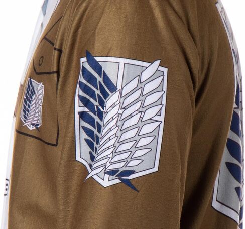 Bioworld Attack on Titan Costume Union Suit Eren Jager Scout Regiment Cosplay One Piece Pajama Outfit For Men in Saudi Arabia