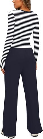 Darong Women's 2 Piece Sets Fall Outfits Long Sleeve Wide Leg Tracksuits Casual Lounge Set Matching Sets in Kuwait
