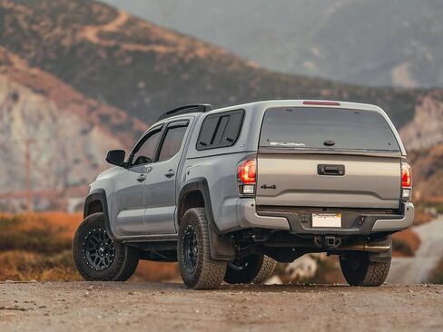 عجلة RockTrix RT110 مقاس 18 بوصة متوافقة مع 2001+ Toyota Tacoma 6x5.5 بوصة (6x139.7) نمط مسمار، 18x9 (-12 مم إزاحة)، 106.1 مم، أسود مطفي، يناسب أيضًا 2002+ 4Runner، FJ Cruiser، 99-06 Tundra in Kuwait