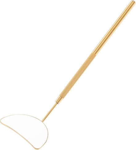 Upgraded Design Lash Mirror for Eyelash Extension Supplies, Large Half Moon Stainless Steel Eyelash Mirror, Dental Mirror for Lash Extensions, Light-weight Eyelash Extension Mirror for Supplies Lashes in Saudi Arabia