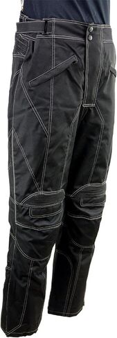 Milwaukee Leather MPM5729 Men's Black Tri-Tex Fabric Motorcycle Rider Pants w/CE Armor Protection - 48 in Saudi Arabia